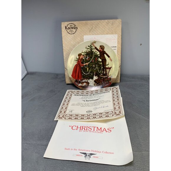 Vintage Knowles "Christmas" Collector Plate By Don Spaulding - Picture 2 of 12